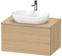 Vanity Unit For Countertop Basin Duravit D-Neo drawer, stainless steel handle 800mm Natural Oak Matt DE4947070300000