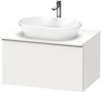Vanity Unit For Countertop Basin Duravit D-Neo drawer, stainless steel handle 800mm White Matt DE4947070180000