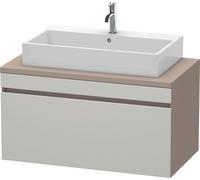 Vanity Unit For Countertop Basin Duravit DuraStyle 1 drawer 1000x512x548mm Basalt Matt/Concrete Grey Matt DS531400743 DS531400743