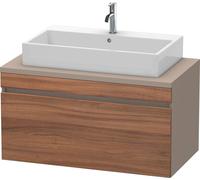 Vanity Unit For Countertop Basin Duravit DuraStyle 1 drawer 1000x512x548mm Basalt Matt/Natural Walnut DS531407943 DS531407943