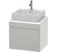 Vanity Unit For Countertop Basin Duravit DuraStyle 1 drawer 600x512x478mm White Matt/Concrete Grey Matt DS530000718 DS530000718