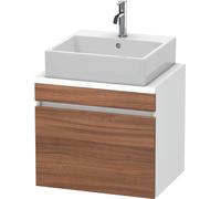 Vanity Unit For Countertop Basin Duravit DuraStyle 1 drawer 600x512x478mm White Matt/Natural Walnut DS530007918 DS530007918
