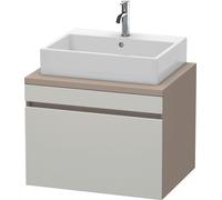 Vanity Unit For Countertop Basin Duravit DuraStyle 1 drawer 700x512x548mm Basalt Matt/Concrete Grey Matt DS531100743 DS531100743
