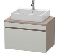 Vanity Unit For Countertop Basin Duravit DuraStyle 1 drawer 800x512x548mm Basalt Matt/Concrete Grey Matt DS531200743 DS531200743