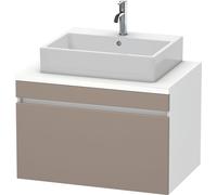 Vanity Unit For Countertop Basin Duravit DuraStyle 1 drawer 800x512x548mm White Matt/Basalt Matt DS531204318 DS531204318