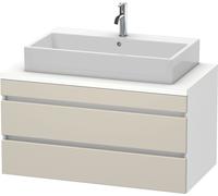 Vanity Unit For Countertop Basin Duravit DuraStyle 2 drawers 1000x512x548mm White Matt/Taupe Matt DS531909118 DS531909118