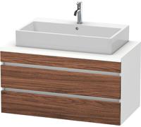 Vanity Unit For Countertop Basin Duravit DuraStyle 2 drawers 1000x512x548mm White Matt/Walnut Dark Matt DS531902118 DS531902118