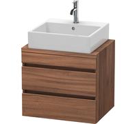 Vanity Unit For Countertop Basin Duravit DuraStyle 2 drawers 600x512x478mm Natural Walnut DS530507979 DS530507979