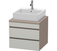 Vanity Unit For Countertop Basin Duravit DuraStyle 2 drawers 600x512x548mm Basalt Matt/Concrete Grey Matt DS531500743 DS531500743