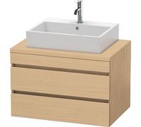 Vanity Unit For Countertop Basin Duravit DuraStyle 2 drawers 800x512x548mm Natural Oak Matt DS531703030 DS531703030
