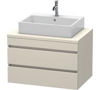 Vanity Unit For Countertop Basin Duravit DuraStyle 2 drawers 800x512x548mm Taupe Matt DS531709191 DS531709191