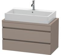 Vanity Unit For Countertop Basin Duravit DuraStyle 2 drawers 900x512x478mm Basalt Matt DS530804343 DS530804343