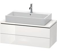Vanity Unit For Countertop Basin Duravit L-Cube 1020mm Glossy White Laquered LC580908585