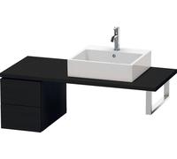 Vanity Unit For Countertop Basin Duravit L-Cube 2 drawers 320mm Black Mat Oak LC583501616