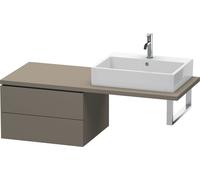 Vanity Unit For Countertop Basin Duravit L-Cube 2 drawers 620mm Grey Flannel Satin LC583809090