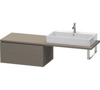 Vanity Unit For Countertop Basin Duravit L-Cube 2 drawers 820mm Grey Flannel Satin LC583909090