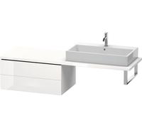 Vanity Unit For Countertop Basin Duravit L-Cube 2 drawers 820mm White high gloss LC583902222