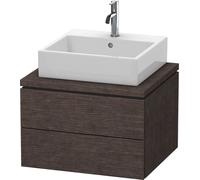 Vanity Unit For Countertop Basin Duravit L-Cube 620mm Dark Oak brushed LC581507272