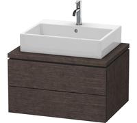 Vanity Unit For Countertop Basin Duravit L-Cube 720mm Dark Oak brushed LC581607272