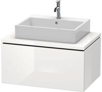 Vanity Unit For Countertop Basin Duravit L-Cube 820mm Glossy White Laquered LC581208585