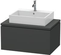 Vanity Unit For Countertop Basin Duravit L-Cube 820mm Graphite Matt LC581204949