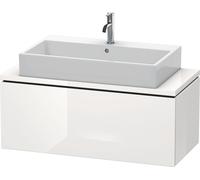 Vanity Unit For Countertop Basin Duravit L-Cube Compact, 1 drawer 1020mm White high gloss LC580402222