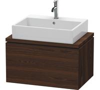 Vanity Unit For Countertop Basin Duravit L-Cube Compact, 1 drawer 720mm Brushed Walnut LC580106969