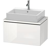 Vanity Unit For Countertop Basin Duravit L-Cube Compact, 1 drawer 720mm Glossy White Laquered LC580108585