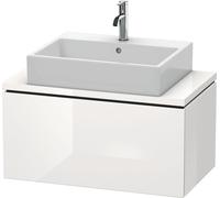 Vanity Unit For Countertop Basin Duravit L-Cube Compact, 1 drawer 820mm Glossy White Laquered LC580208585