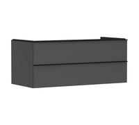 Vanity Unit For Countertop Basin Hansgrohe Xelu Q 2 drawers 1180x550x485mm Matt Diamond Grey/Black Mat