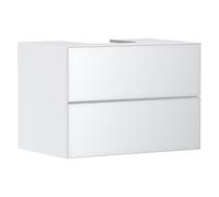 Vanity Unit For Countertop Basin Hansgrohe Xevolos E 2 drawers 780x550x555mm White Matt/Metallic White