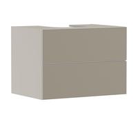 Vanity Unit For Countertop Basin Hansgrohe Xevolos E 2 drawers 780x550x555mm White Sand Beige/Bronze