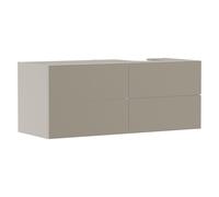 Vanity Unit For Countertop Basin Hansgrohe Xevolos E 4 drawers Right Hinge 1370x550x555mm White Sand Beige/Bronze