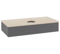 Vanity Unit For Countertop Basin Villeroy and Boch Antao 1 drawer 1000x190x500mm Anthracite Matt Laquered/Boticcino