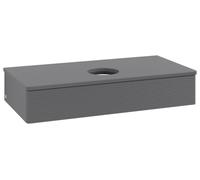 Vanity Unit For Countertop Basin Villeroy and Boch Antao 1 drawer 1000x190x500mm Anthracite Matt Laquered