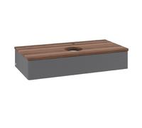 Vanity Unit For Countertop Basin Villeroy and Boch Antao 1 drawer 1000x190x500mm Anthracite Matt Laquered/Warm Walnut