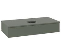 Vanity Unit For Countertop Basin Villeroy and Boch Antao 1 drawer 1000x190x500mm Leaf Green Matt Lacquer