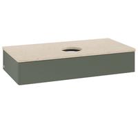 Vanity Unit For Countertop Basin Villeroy and Boch Antao 1 drawer 1000x190x500mm Leaf Green Matt Lacquer/Boticcino
