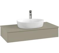 Vanity Unit For Countertop Basin Villeroy and Boch Antao 1 drawer 1000x190x500mm Leaf Green Matt Lacquer