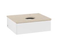 Vanity Unit For Countertop Basin Villeroy and Boch Antao 1 drawer 600x190x500mm White Matt Laquered/Boticcino