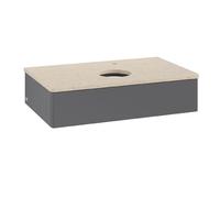 Vanity Unit For Countertop Basin Villeroy and Boch Antao 1 drawer 800x190x500mm Anthracite Matt Laquered/Boticcino