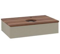Vanity Unit For Countertop Basin Villeroy and Boch Antao 1 drawer 800x190x500mm Stone Grey Matt Lacquer/Warm Walnut