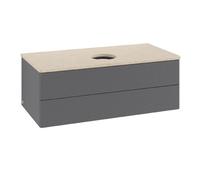 Vanity Unit For Countertop Basin Villeroy and Boch Antao 2 drawers 1000x360x500mm Anthracite Matt Laquered/Boticcino