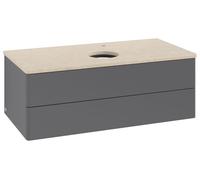 Vanity Unit For Countertop Basin Villeroy and Boch Antao 2 drawers 1000x360x500mm Anthracite Matt Laquered/Boticcino