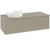 Vanity Unit For Countertop Basin Villeroy and Boch Antao on the left Light 1 hole 1 drawer 1200x360x500mm Stone Grey Matt Lacquer