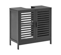 Vanity Unit MISSOULA Bamboo 60 cm Black