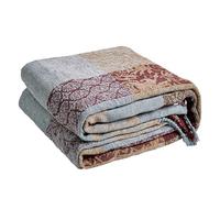 VANJOROY 100% Chenille Bohemian Large Sofa Throw Blanket For 2 3 Seater Settees, Luxury Soft Patchwork Bed Throw for Couch Bedspreads Rug Bed Gifts -150×190cm