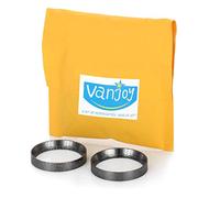 vanjoy Exhaust Gasket for Harley, Made of Graphite and Steel Mesh for 1984-later Most Harley Davidson Bikes, Touring, Sportster, Dyna, Softail, Evo, etc. 1 Pair 2pcs