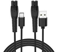 Vanjua 2 Pack Charger Cable for Philips Sonicare Cordless Power Flosser 1000 2000 3000 HX3333/24, HX3826/21, HX3826/23, HX3826/24, HX3827/21, Replacement Charging Cord