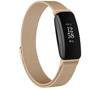 Vanjua for Fitbit Inspire 2 Bands Women Men, Stainless Steel Metal Mesh Loop Adjustable Magnetic Wristband Replacement Strap for Fitbit Inspire 2,Inspire HR,Inspire Fitness Tracker (Small, Rose Gold)